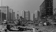 Prekybos ir pramogų centras &bdquo;Retrovilis&ldquo; po ap&scaron;audymo. Kyjivas, 2022 