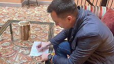 Oleksijus Arestovyčius i&scaron;rei&scaron;kė padėką lietuvių vertėjui ir ra&scaron;ytojui Mariui Burokui
