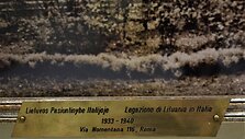 Lietuvos ambasadoje Romoje saugomas Villa Lituania atminimas