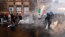Protestas prie&scaron; COVID-19 pasą Romoje