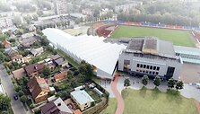 Panevėžio miesto savivaldybė jau antrą kartą skelbia rangos darbų vie&scaron;ojo pirkimo konkursą&nbsp; &bdquo;Auk&scaron;taitijos&ldquo; sporto rūmų rekonstrukcijai &ndash; baseino statybai.