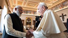 Narendra Modi ir popiežius Pranci&scaron;kus