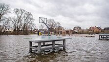 Patvinusi Lėvens upė Panevėžio rajone