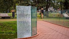 Sudužę stiklai Panevėžyje