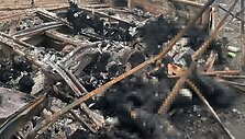 Rusai smogė civilių automobilių kolonai Charkivo srityje