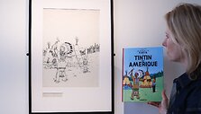 Tu&scaron;u pie&scaron;tas Herge pie&scaron;inys, skirtas serijos &bdquo;Tintinas Amerikoje&ldquo; vir&scaron;eliui