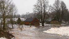 Sausį latvius užklupęs didžiulis potvynis