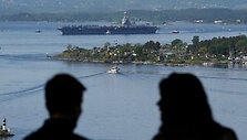 JAV lėktuvne&scaron;is &bdquo;USS Gerald R.Ford&ldquo; Osle