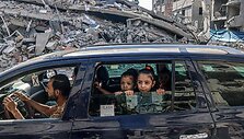 Palestiniečiai palieka &scaron;iaurinę Gazos Ruožo dalį