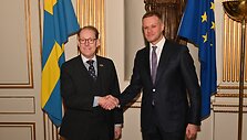 G. Landsbergis ir T. Billstromas (URM nuotr.)