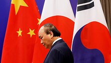 ASEAN vir&scaron;ūnių susitikimas Hanojuje. / KHAM / REUTERS