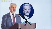 Čekijos prezidentas Pavel dalyvauja konferencijoje Pragoje. / Eva Korinkova / REUTERS