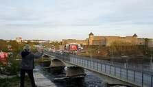 Rusija surengė Antrojo pasaulinio karo pergalės dienos koncertą prie Estijos sienos. / JANIS LAIZANS / REUTERS