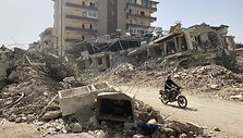 Po mėnesio nuo žemės drebėjimų Turkijoje ir Sirijoje. / Johannes Sadek / dpa/picture-alliance