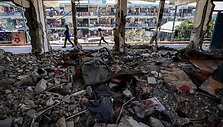 Po smūgių Gazos Ruože / EYAD BABA / AFP