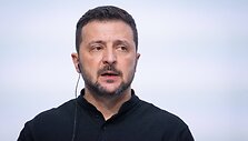 V. Zelenskis prane&scaron;ė atvykęs į Vokietiją susitikti su O. Scholzu / Eric Tschaen-Pool/SIPA / Eric Tschaen-Pool/SIPA