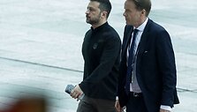 Prie&scaron; taikos susitikimą &Scaron;veicarijoje Vokietija rengia Ukrainos atkūrimo konferenciją / ODD ANDERSEN / AFP