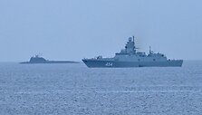 Rusijos karo laivai prie&scaron; karines pratybas Karibų jūros regione pasiekė Kubos vandenis / ADALBERTO ROQUE / AFP