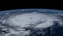 Uraganas Berylis Karibų jūroje i&scaron; Tarptautinės Kosminės Stoties. / NASA/Matthew Dominick / via REUTERS