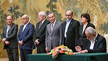 &bdquo;Hamas&ldquo; teigia Kinijoje pasiekusi nacionalinės vienybės susitarimą su &bdquo;Fatah&ldquo; / PEDRO PARDO / AFP