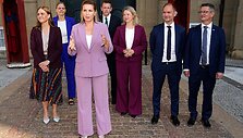 Nauji ministrų pristatymai Kopenhagos Amalienborgo rūmuose. / MADS CLAUS RASMUSSEN / AFP