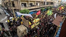 Hezbollah lyderio I. Aqil ir nario M. Hamad laidotuvės Beirute. / Amr Abdallah Dalsh / REUTERS