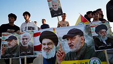 Irakas protestuoja prie&scaron; Izraelio atakas Palestinoje ir Libane. / Ismael Adnan / ZUMAPRESS.com