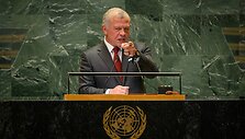 JT Generalinės Asamblėjos debatai - Jordanijos karalius. / CHINE NOUVELLE/SIPA / CHINE NOUVELLE/SIPA