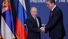 Belgradas: Serbijos prezidentas pirmą kartą per 2 / POOL / REUTERS