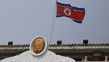 &Scaron;iaurės Korėjos vėliava / TINGSHU WANG / REUTERS