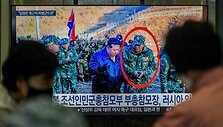 &Scaron;iaurės Korėjos kariai / Kim Jae-Hwan / ZUMAPRESS.com