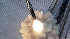 Balistinė raketa / KCNA / via REUTERS