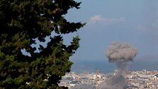 Smūgiai pietiniams Beiruto priemiesčiams  / Thaier Al-Sudani / REUTERS