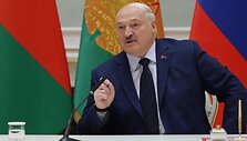 Baltarusijos autoritarinis prezidentas Aliaksandras Luka&scaron;enka / GAVRIIL GRIGOROV / AFP
