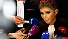 Dominique'o Pelicot advokatė Beatrice Zavarro / Manon Cruz / REUTERS