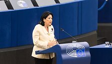 Proeuropieti&scaron;ka Sakartvelo vadovė Salomė Zurabi&scaron;vili / Philipp von Ditfurth / dpa/picture-alliance