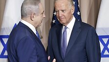 &nbsp;J. Bidenas kalbasi su B. Netanyahu / Michel Euler / AP