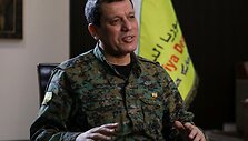 Sirijos demokratinių pajėgų (SDF) vadas Mazloumas Abdi / Orhan Qereman / REUTERS