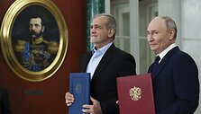 Rusijos ir Irano vadovai / Vyacheslav Prokofyev / AP