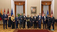Vilniečiams įteikti &Scaron;v. Kristoforo apdovanojimai / Sauliaus Žiūros nuotr.