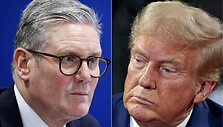 K. Starmeris ir D. Trumpas / LUDOVIC MARIN JEFF KOWALSKY / AFP