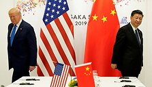 JAV prezidentas Donaldas Trumpas ir Kinijos prezidentas Xi Jinpingas / Kevin Lamarque / REUTERS