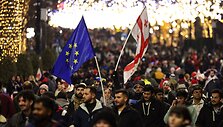 Protestai Sakartvele / GIORGI ARJEVANIDZE / AFP