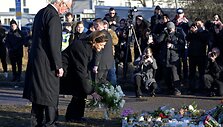 Carlas XVI Gustafas ir karalienė Silvia / Andres Wiklund / via REUTERS