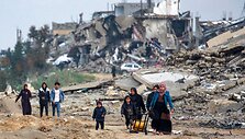 Gazos Ruožas / BASHAR TALEB / AFP