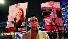 Protestas dėl įkaitų i&scaron;laisvinimo / JACK GUEZ / AFP