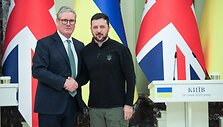 K. Starmeris su V. Zelenskiu / Yevhen Kotenko / ZUMAPRESS.com