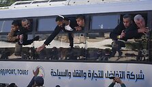 I&scaron;laisvinti palestiniečių kaliniai / Abdel Kareem Hana / AP