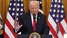 JAV prezidentas Donaldas Trumpas / Mark Schiefelbein / AP