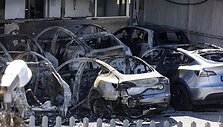 Sudegę automobiliai Italijoje / Ansa/Massimo Percossi / ZUMAPRESS.com